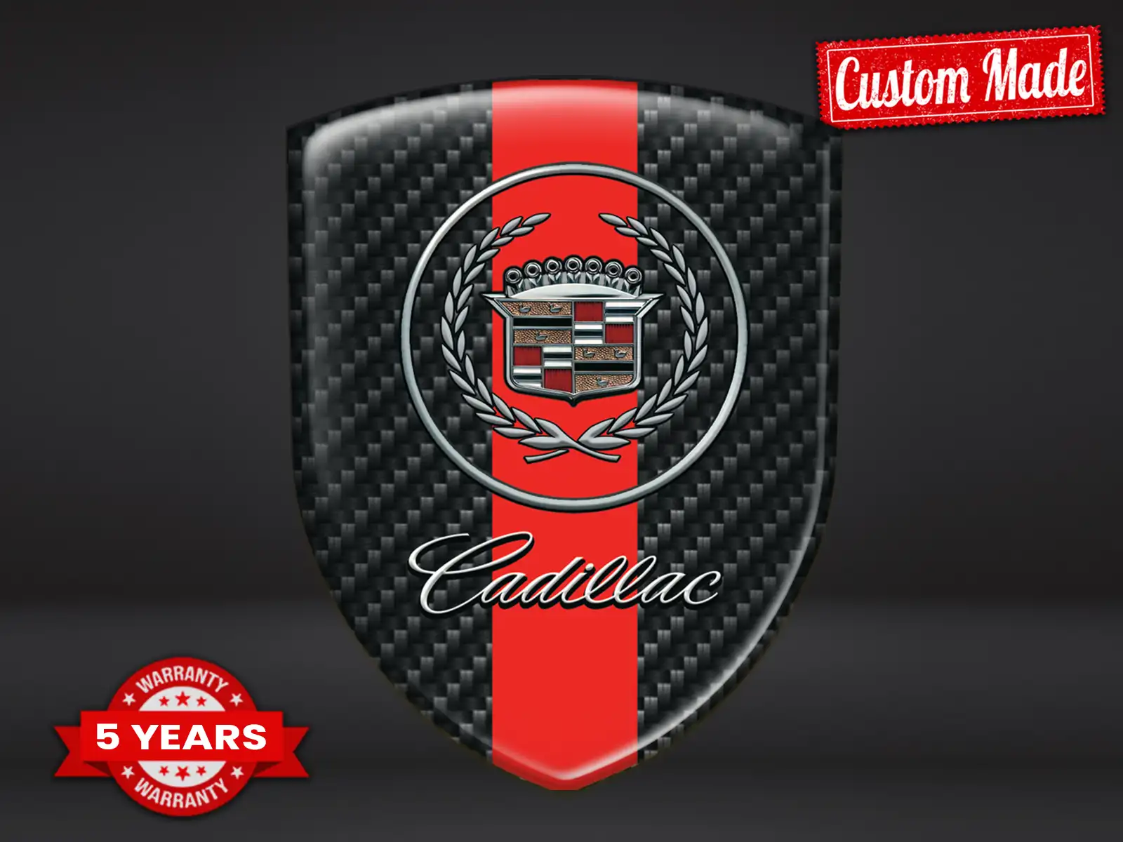Cadillac Etiqueta Impermeable Pro Máximo Resistente Moderno